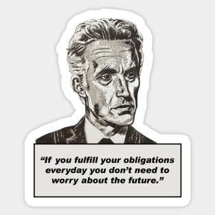 Jordan Peterson Quote #3 (new artwork version) Sticker